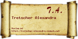 Tretscher Alexandra névjegykártya